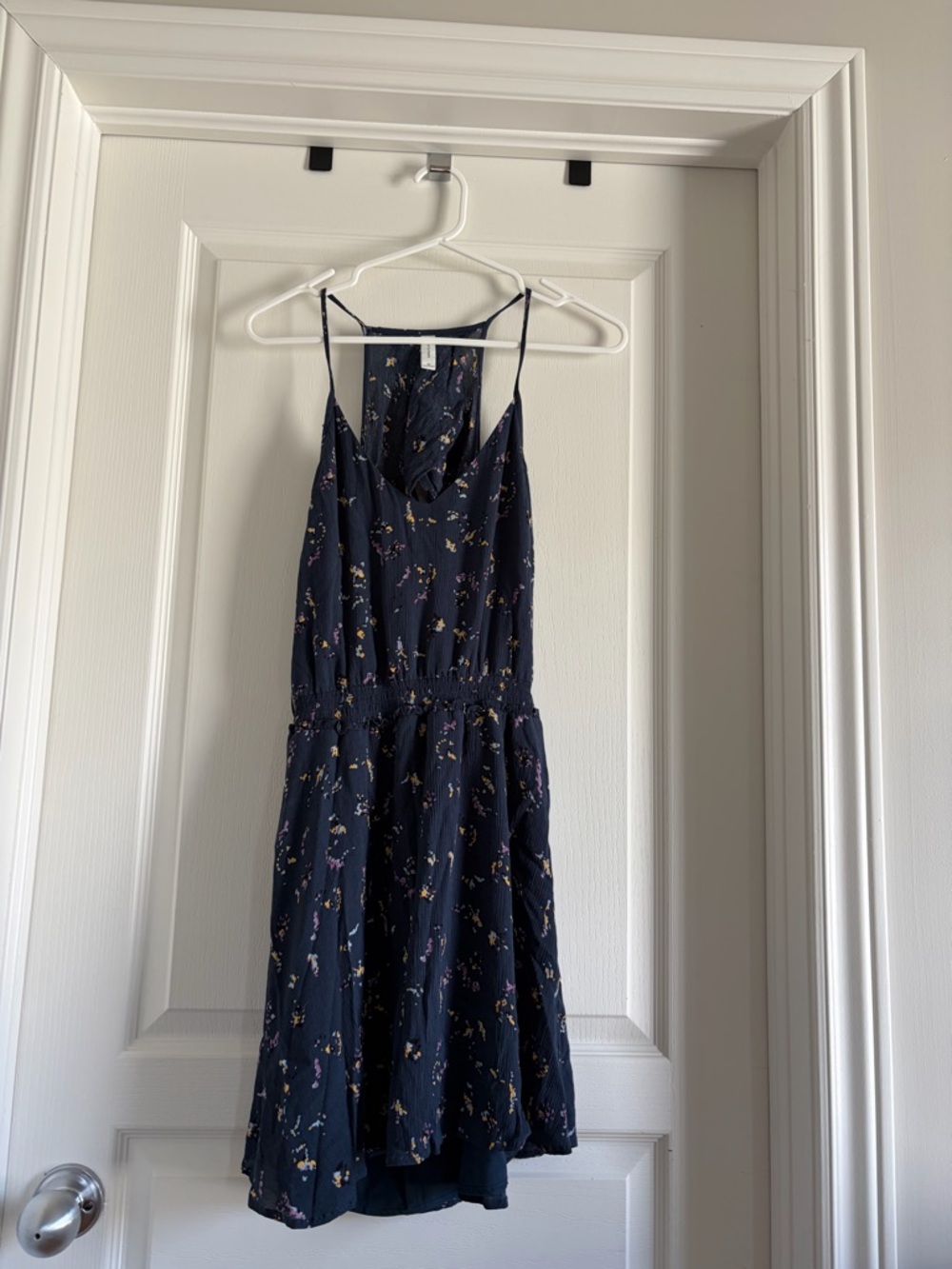 Gentle Fawn Navy Floral Spaghetti Strap Dress